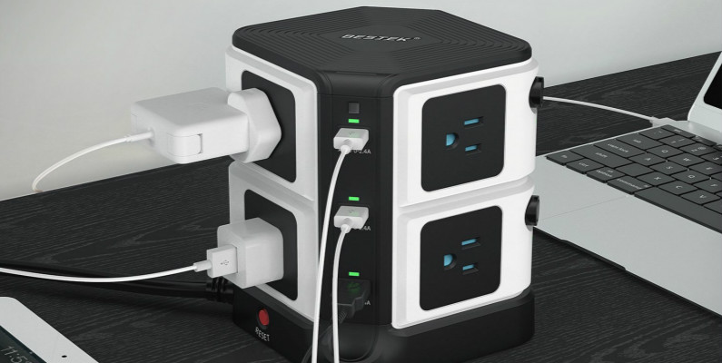 BESTEK Baroque Style Vertical Power Strip – Make Home Stylish